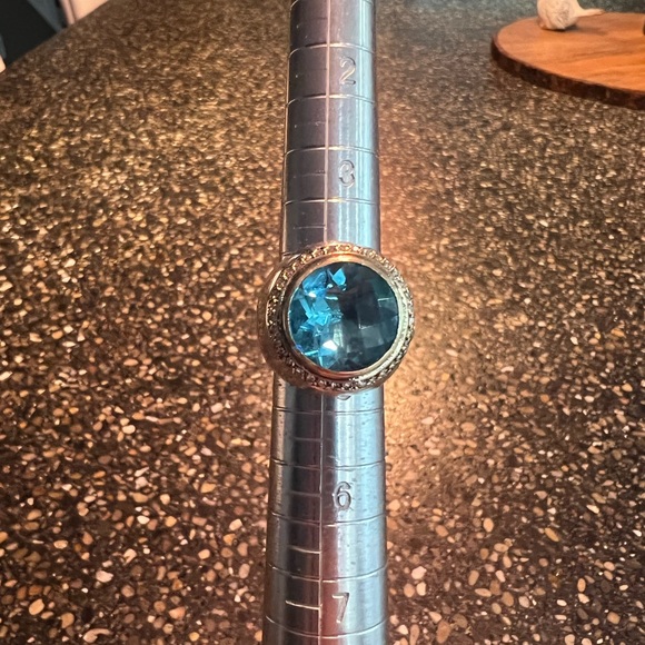 David Yurman Blue Topaz Gold, Diamond, Sterling Silver 925 - Picture 2 of 13